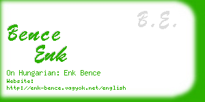 bence enk business card